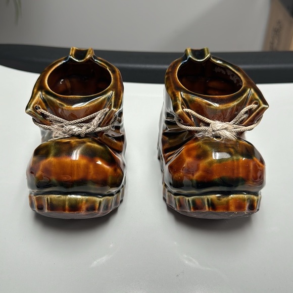 Vintage ceramic boots ( Ashtray ) 1950-60 from Japan like new - Picture 7 of 10